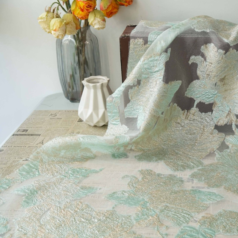 Home.Textiles Cushion - L100cm X W140cm Mint Green Jacquard