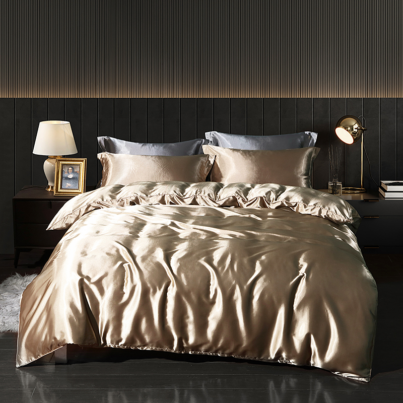 Silk Sheet Set - Luxury Gold Mulberry Silk Bedding Set