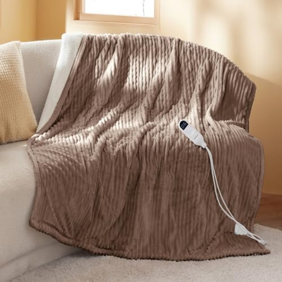Electric Blanket Heated - GentleSoft Heated Blanket Throw - Soft