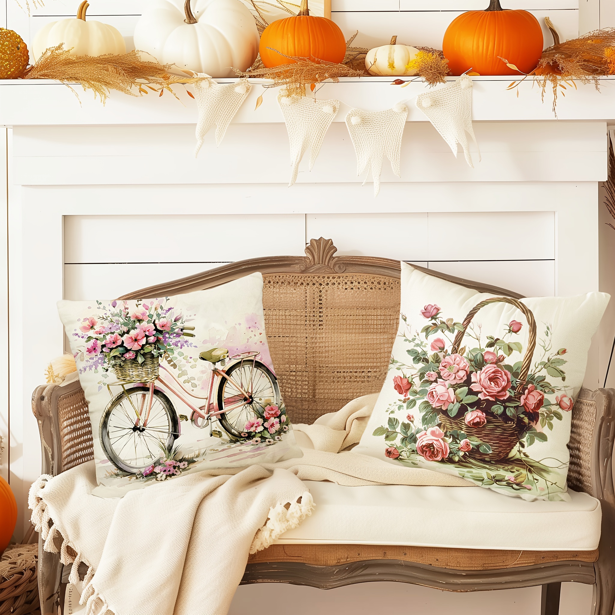 Pillow Covers Set of 4 Vintage - مراجعة Pillow Insert 18X18 وسعره