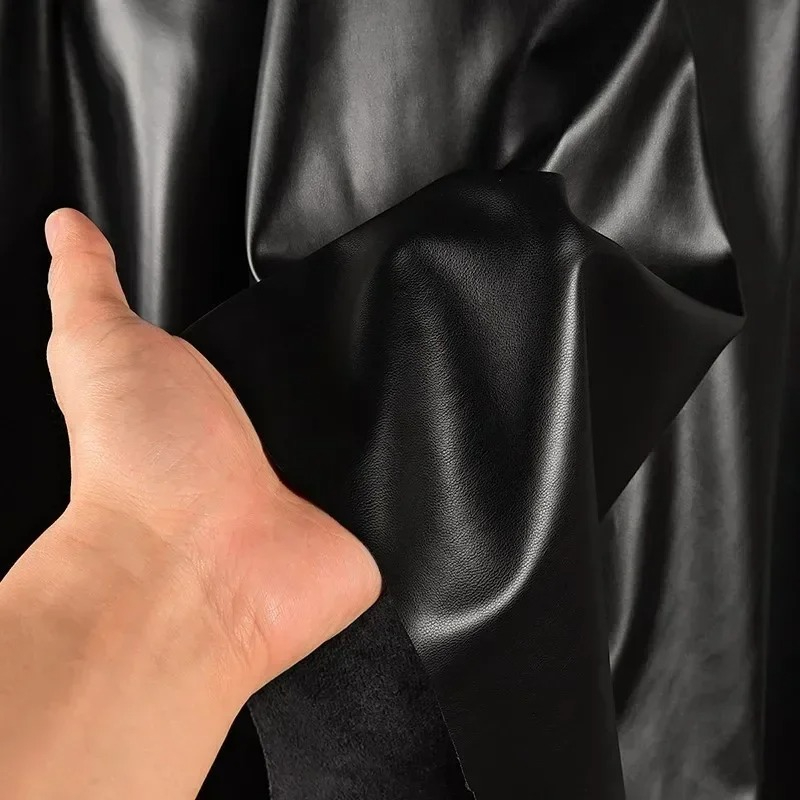 Suede PU Leather Fabric Black  - مراجعة Home Textiles Wholesale وسعره