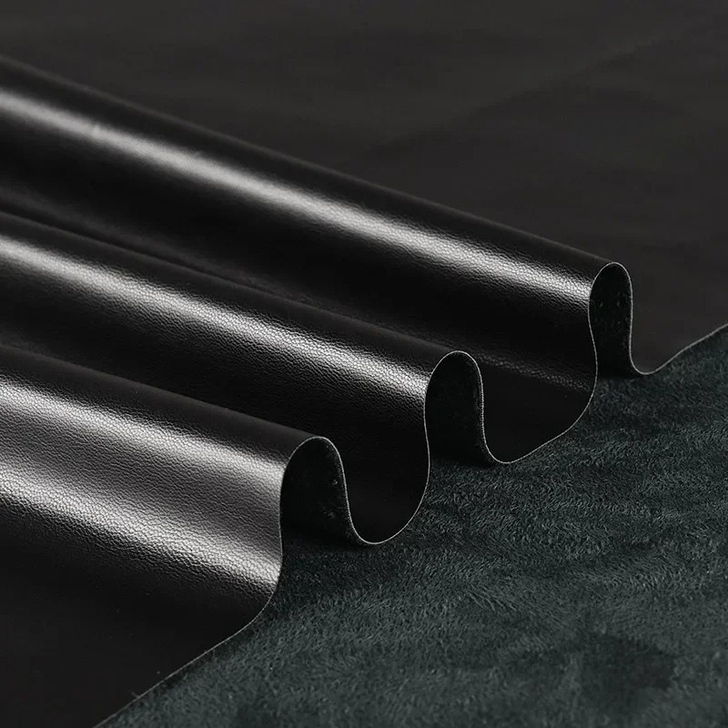 Suede PU Leather Fabric Black  - مراجعة Home Textiles Wholesale وسعره