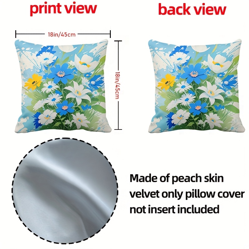 Pillow Covers Set of 4 Rural F - مراجعة Pillow Insert 18X18 وسعره