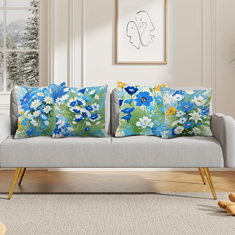 Pillow Covers Set of 4 Rural F - مراجعة Pillow Insert 18X18 وسعره