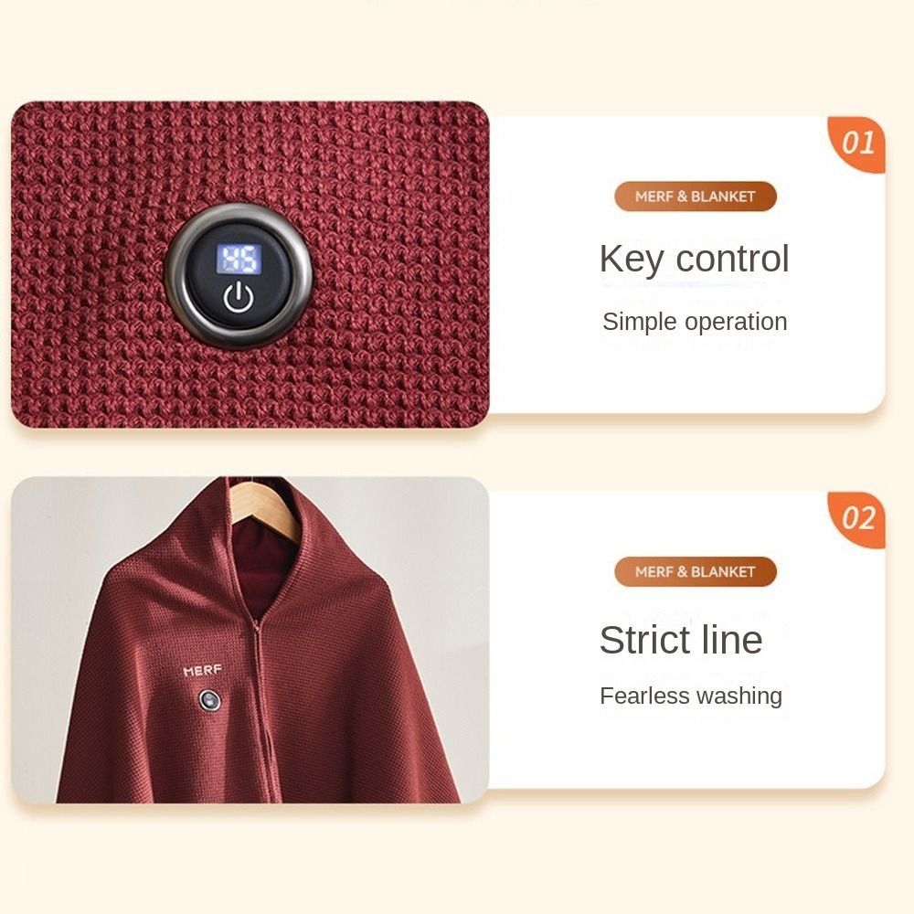 Fashion Wearable USB Electric  - مراجعة Electric Blanket Heated وسعره