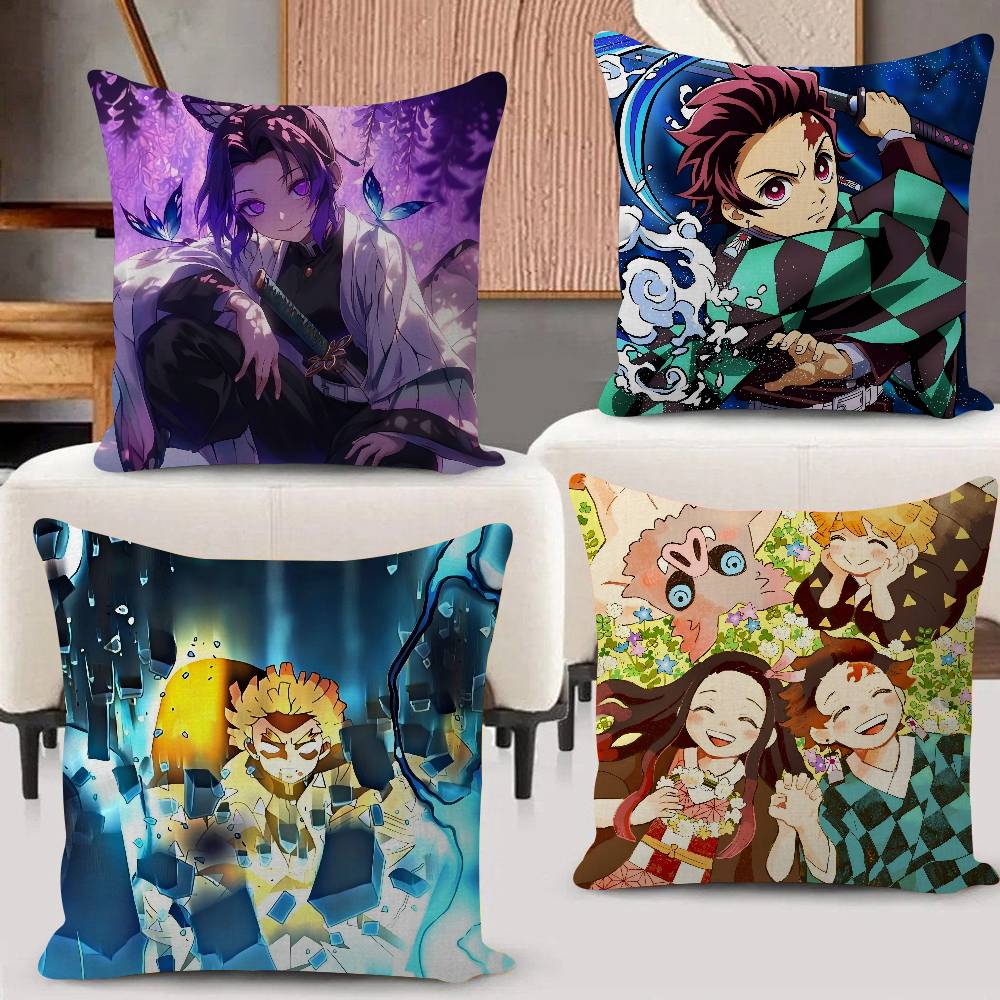 Anime D-Demon Slayer-es Maple  - مراجعة Home.Textiles Cushion وسعره
