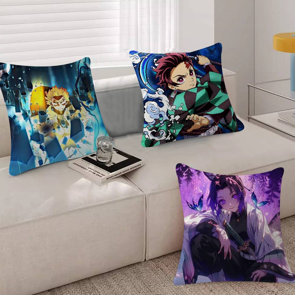 Anime D-Demon Slayer-es Maple  - مراجعة Home.Textiles Cushion وسعره