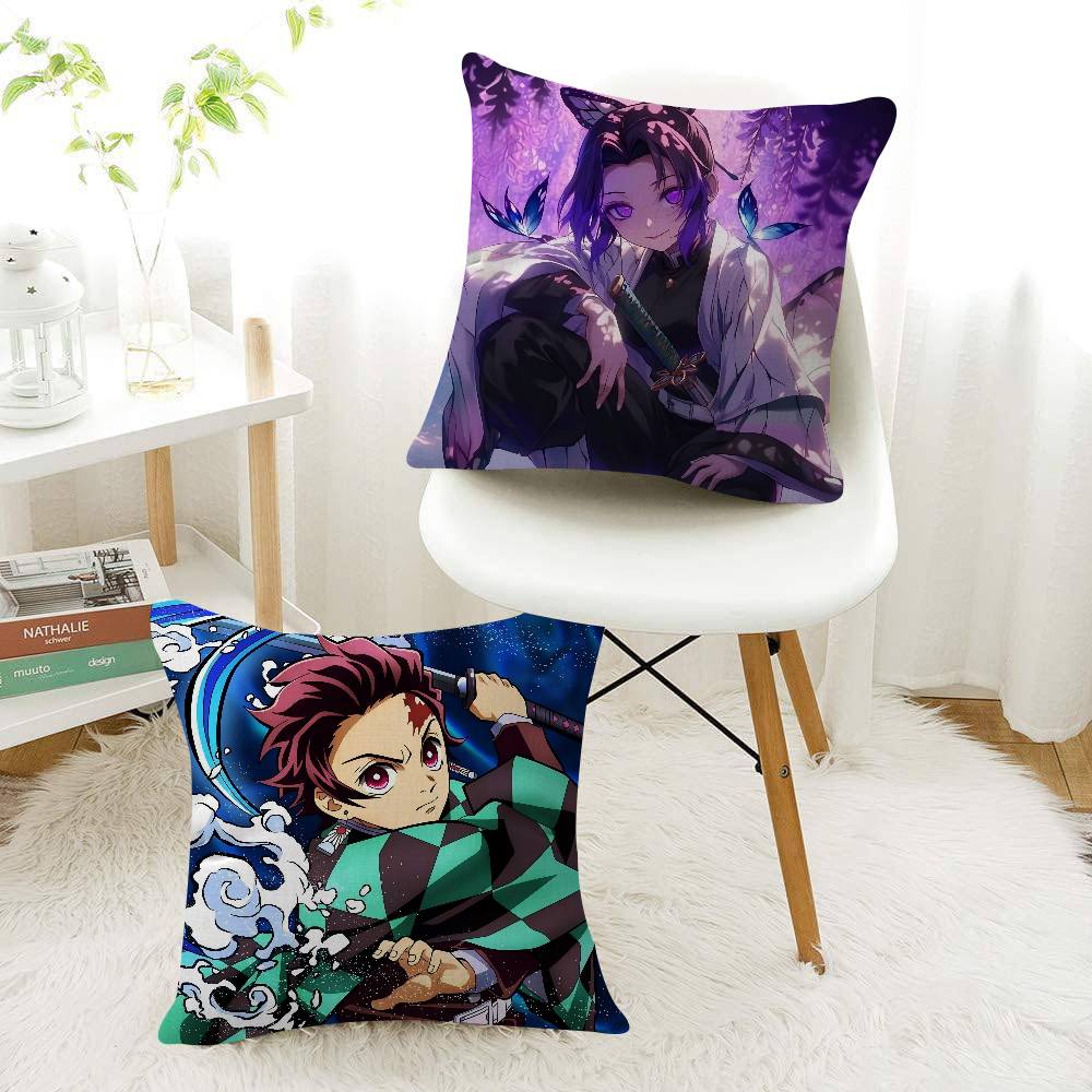 Anime D-Demon Slayer-es Maple  - مراجعة Home.Textiles Cushion وسعره