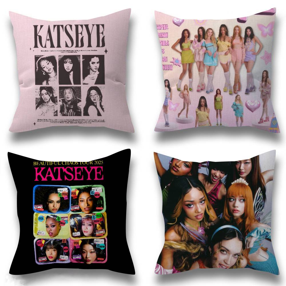 Kpop Hot Girl K-KATSEYE  Pillo - مراجعة Home.Textiles Cushion وسعره