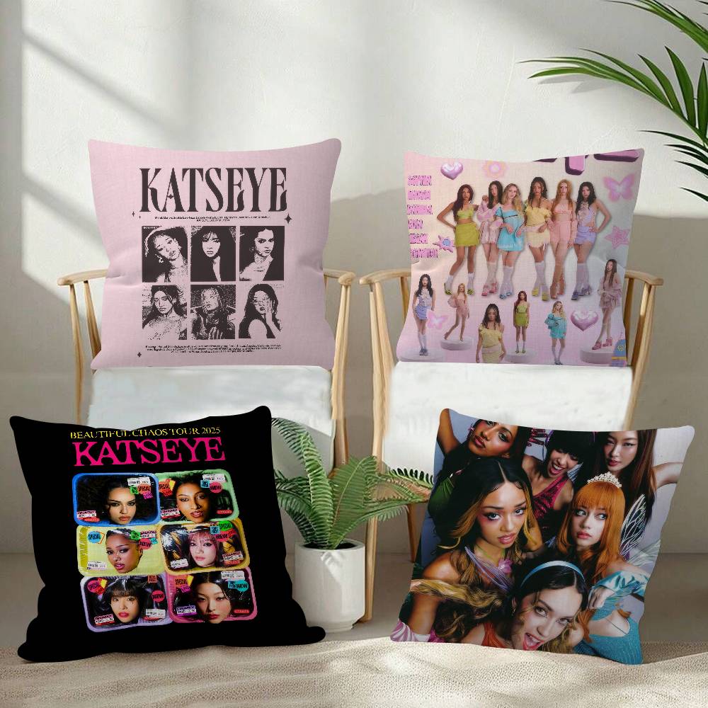 Kpop Hot Girl K-KATSEYE  Pillo - مراجعة Home.Textiles Cushion وسعره