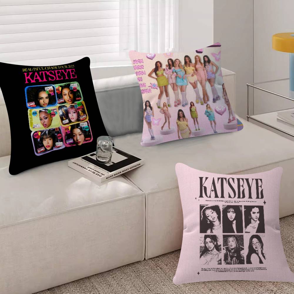 Kpop Hot Girl K-KATSEYE  Pillo - مراجعة Home.Textiles Cushion وسعره