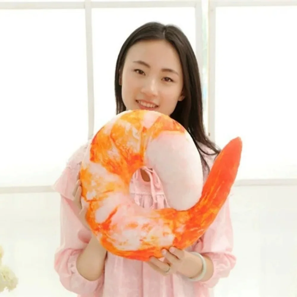 40cm Creative Simulated Shrimp - مراجعة Home.Textiles Cushion وسعره