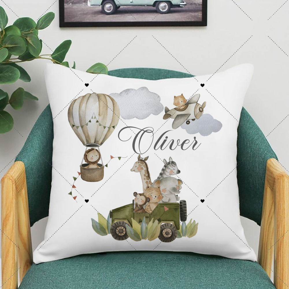 Personalised Woodland Animal P - مراجعة Home.Textiles Cushion وسعره