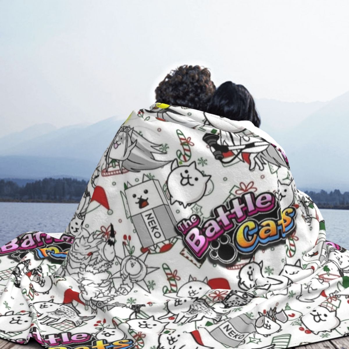Battle Cats Game Blankets Flee - مراجعة Home Textiles Super Soft وسعره