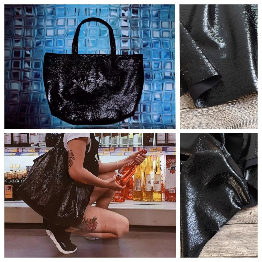 Pure Black Texture PU Leather  - مراجعة Home Textiles Wholesale وسعره
