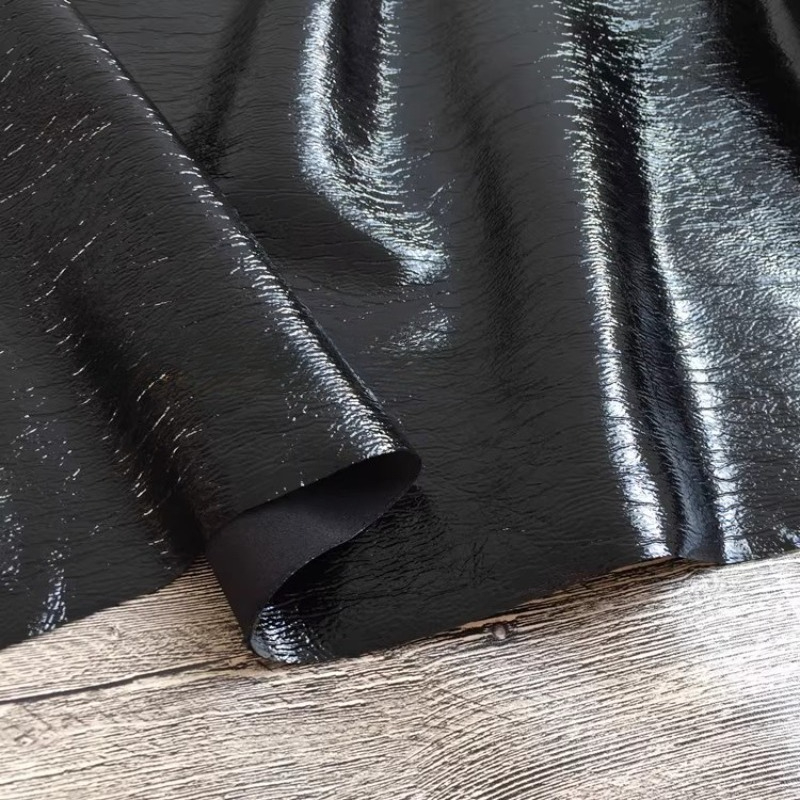 Pure Black Texture PU Leather  - مراجعة Home Textiles Wholesale وسعره