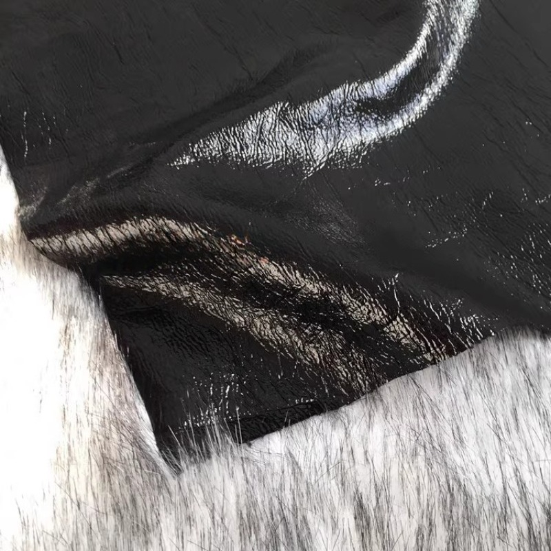 Pure Black Texture PU Leather  - مراجعة Home Textiles Wholesale وسعره