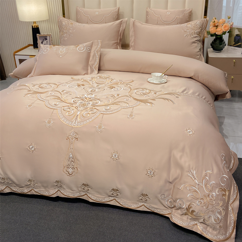 European-Style Bed Sheet Four- - مراجعة Silk Sheet Set وسعره