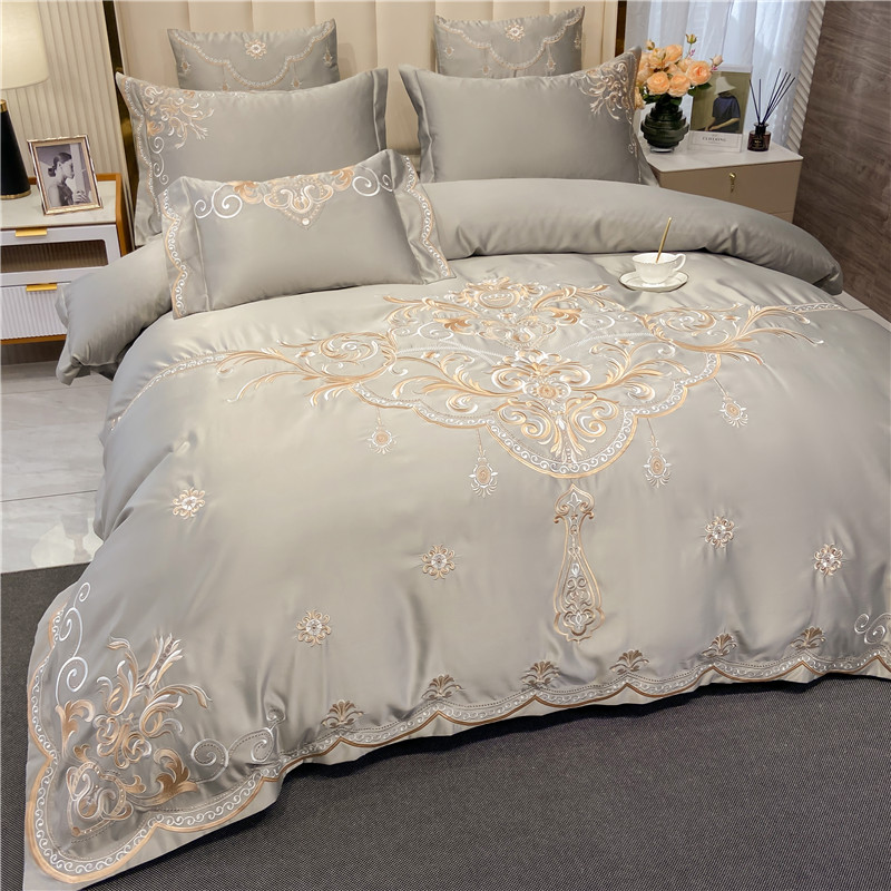 European-Style Bed Sheet Four- - مراجعة Silk Sheet Set وسعره