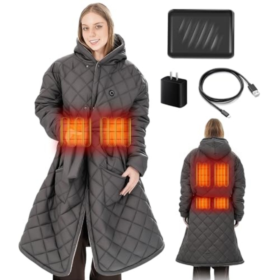 Portable Heated Battery Blanke - مراجعة Electric Blanket Heated وسعره
