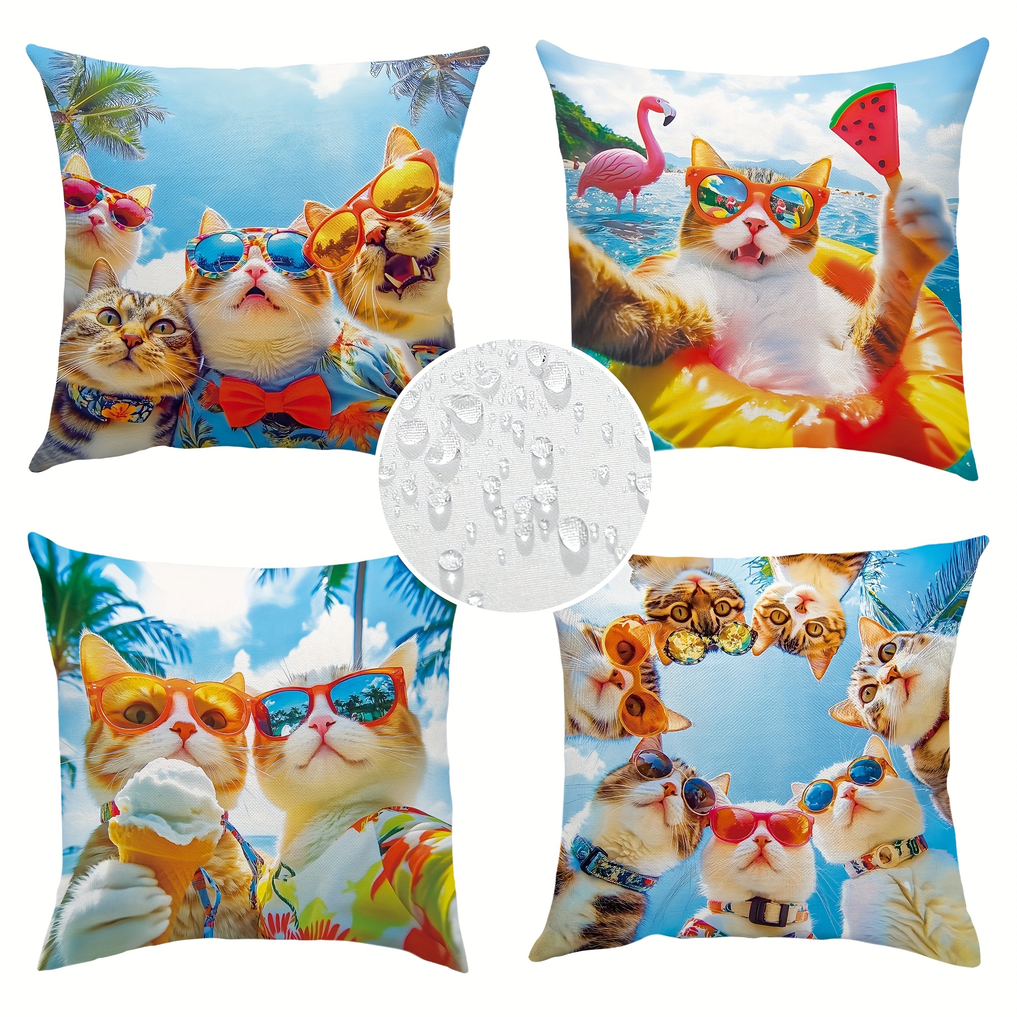 Pillow Covers Set of 4 Tropica - مراجعة Pillow Insert 18X18 وسعره
