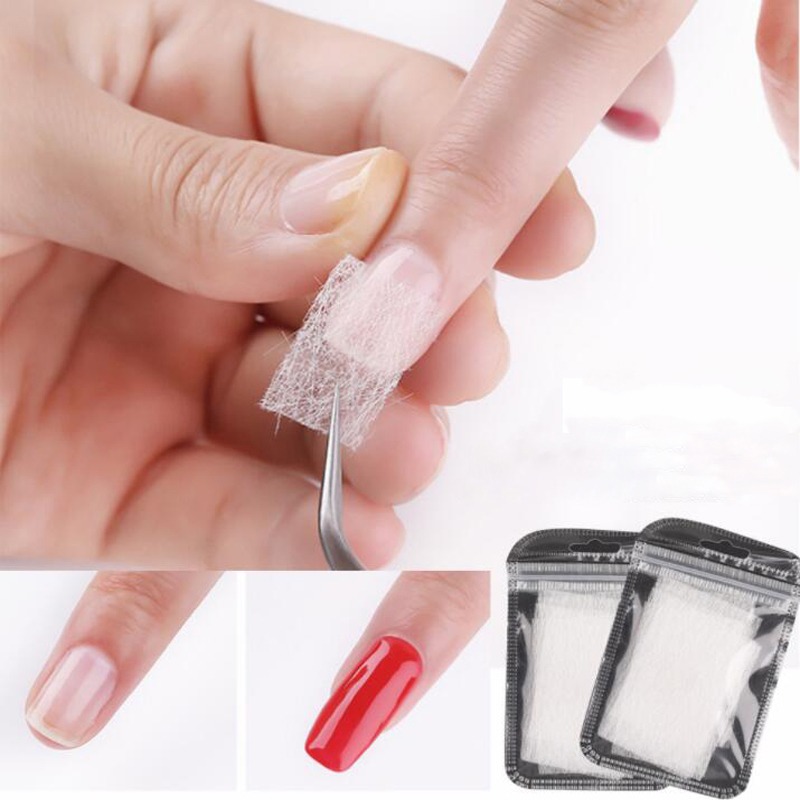 10-50pcs Nail Extension Silk F - مراجعة Silk Sheet Set وسعره