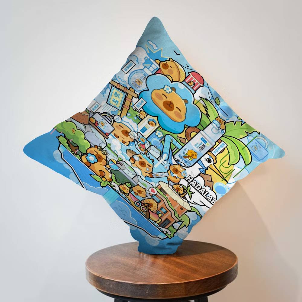 Cute Capybara Pillowcases Home - مراجعة Home Textiles Super Soft وسعره