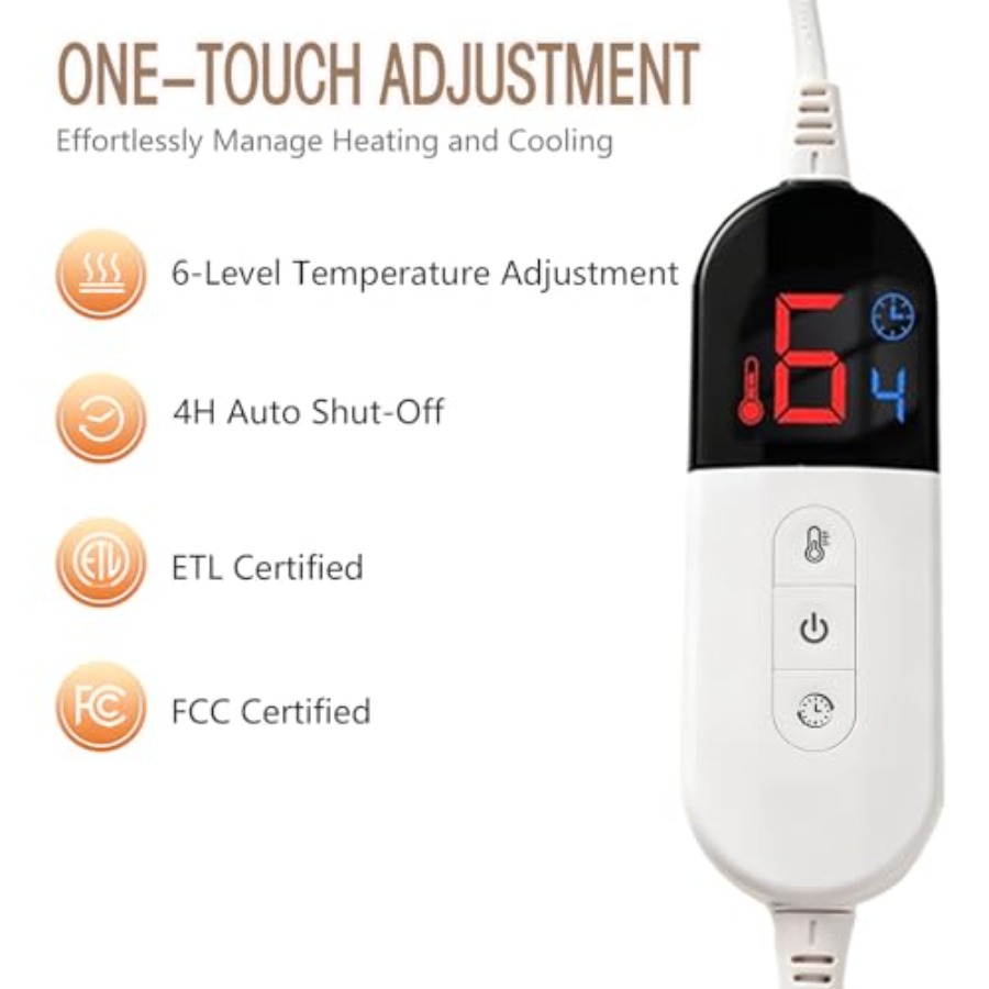 Electric Blanket Twin SizeLuxu - مراجعة Electric Blanket Heated وسعره
