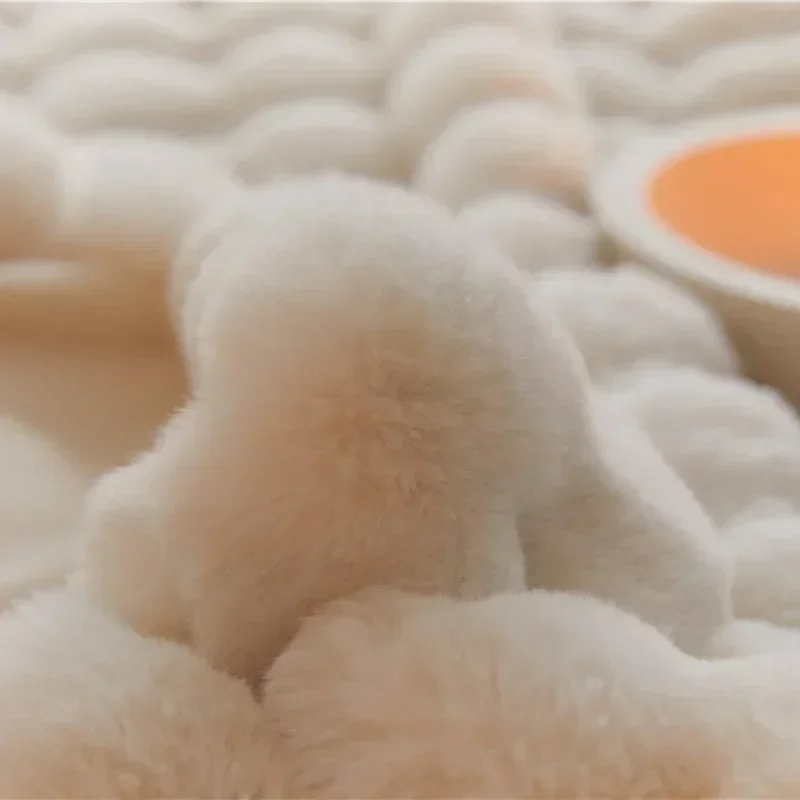 Winter Imitation Fur Plush Bla - مراجعة Home Textiles Super Soft وسعره