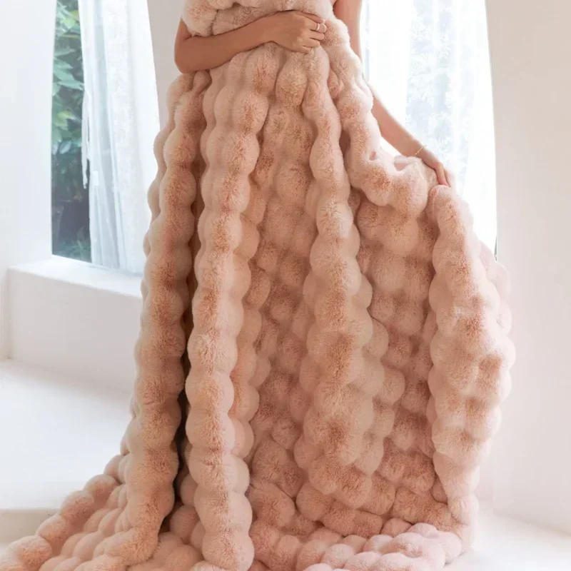 Winter Imitation Fur Plush Bla - مراجعة Home Textiles Super Soft وسعره