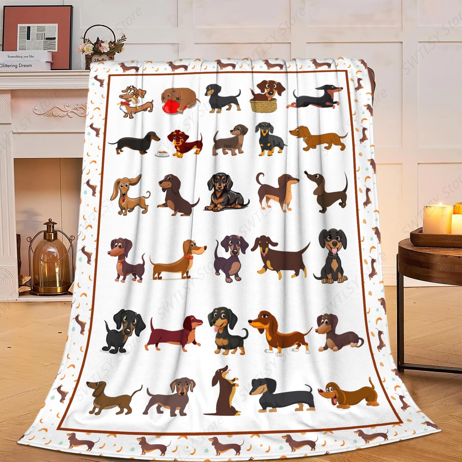 Dachshund Blanket Super Cozy S - مراجعة Home Textiles Super Soft وسعره