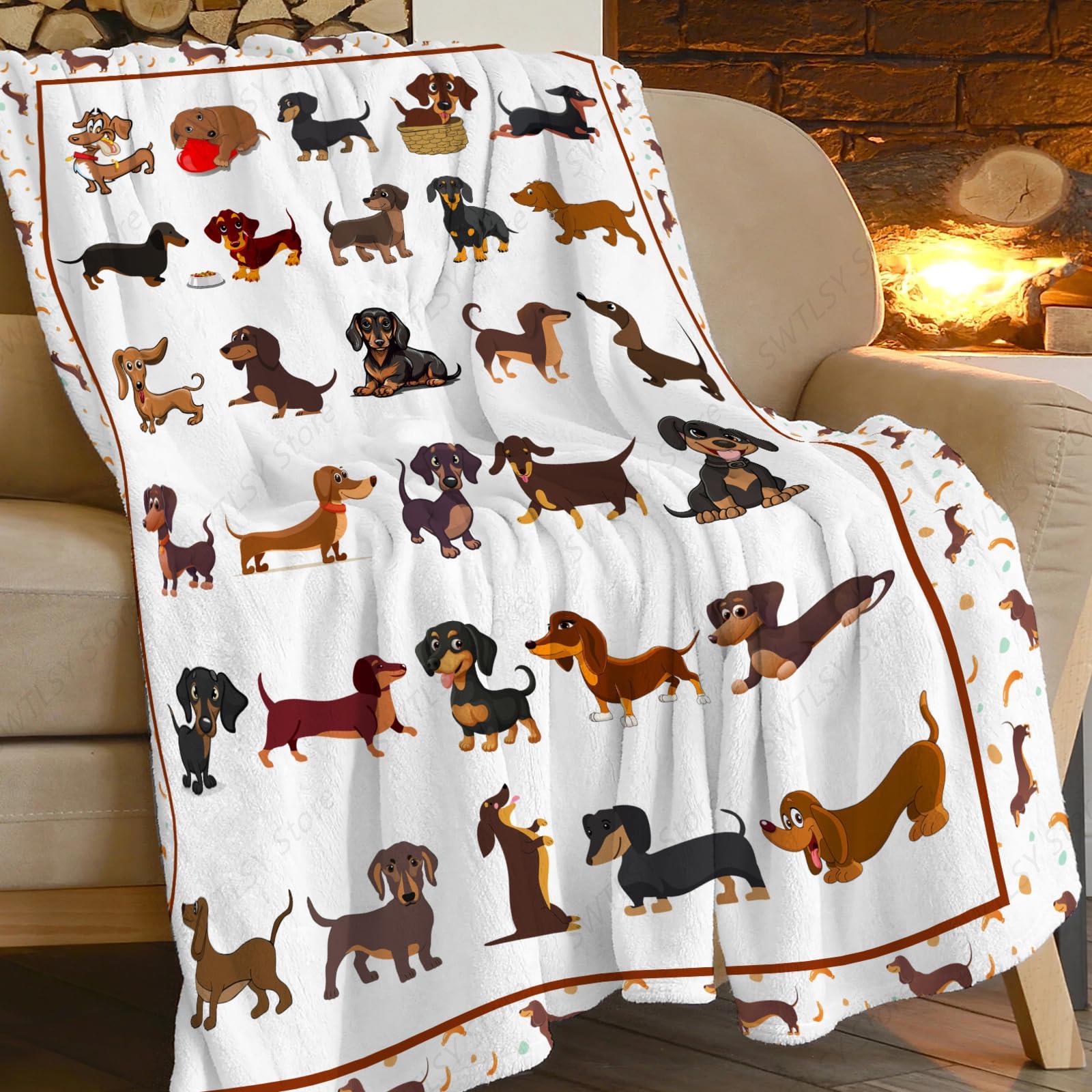 Dachshund Blanket Super Cozy S - مراجعة Home Textiles Super Soft وسعره