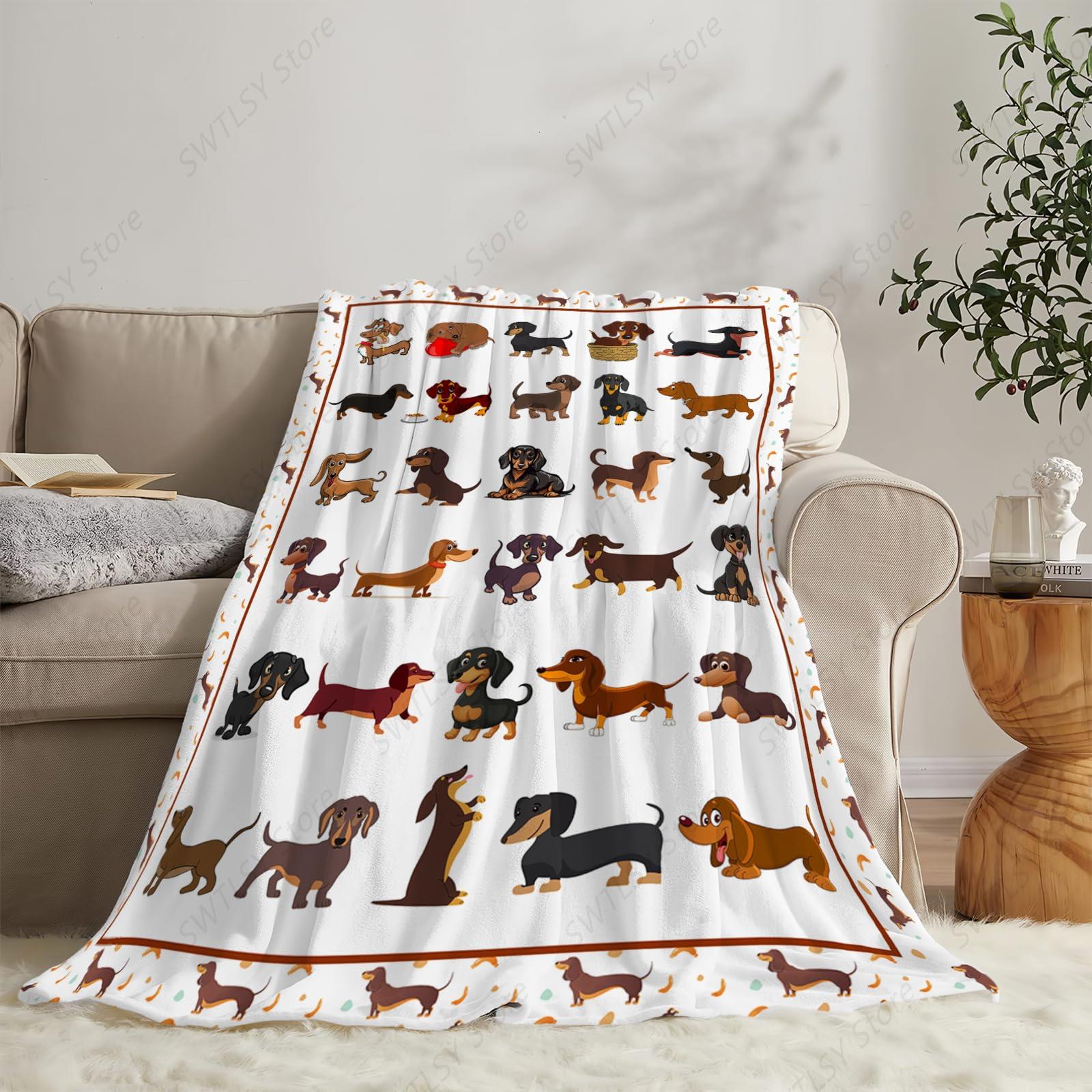 Dachshund Blanket Super Cozy S - مراجعة Home Textiles Super Soft وسعره